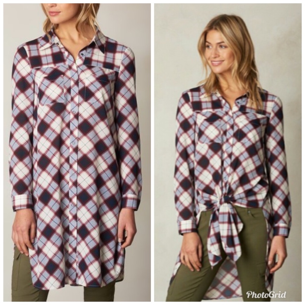 PrAna Flint Plaid Tunic